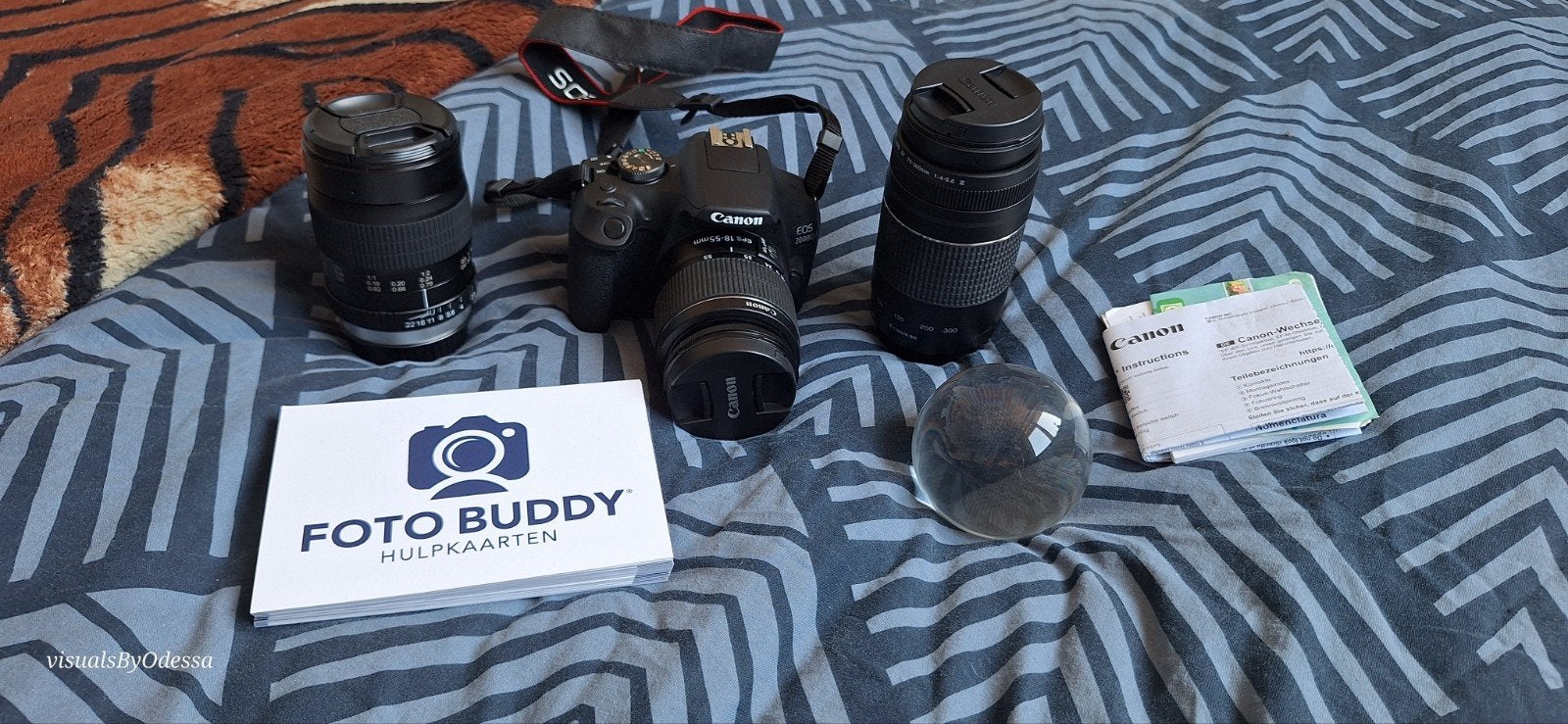 Canon EOS 2000D Complete Fotografie Set | 3 Lenzen, Ophalen, Zo goed als nieuw, Telelens