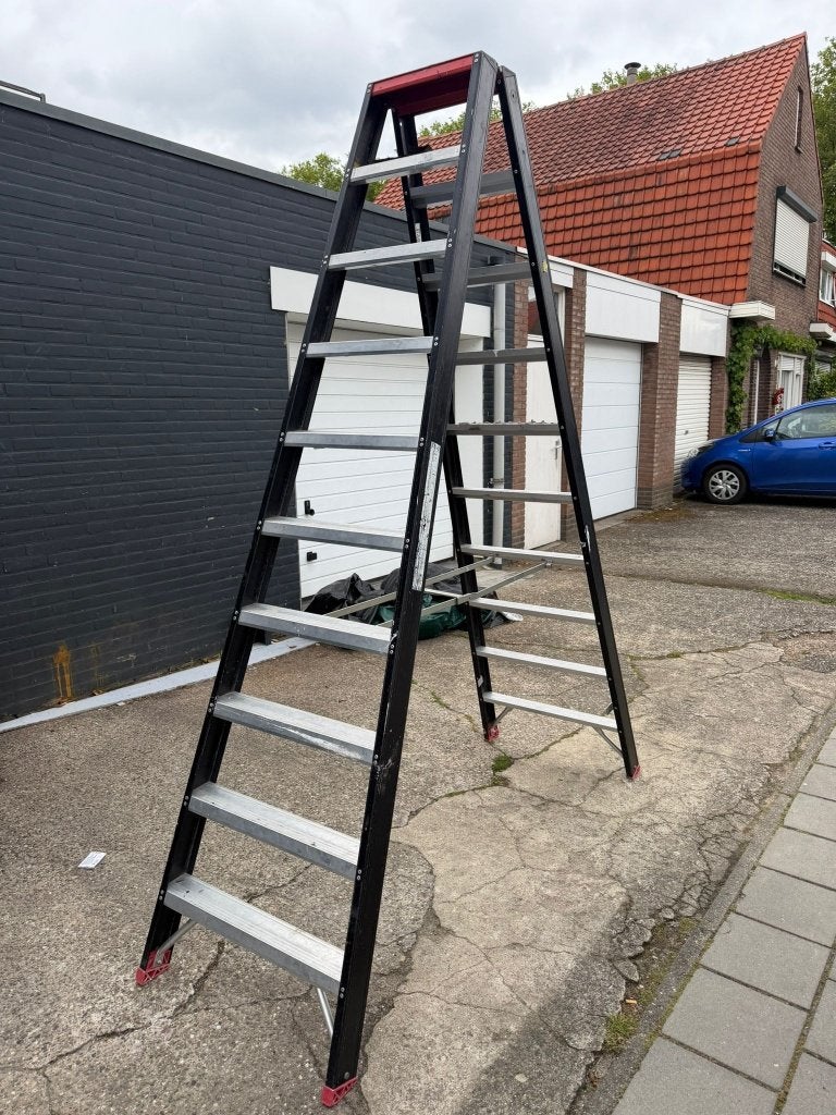 Altrex Falco dubbel oploopbare trap 10 treden, Ophalen, Gebruikt, Trap, 4 meter of meer