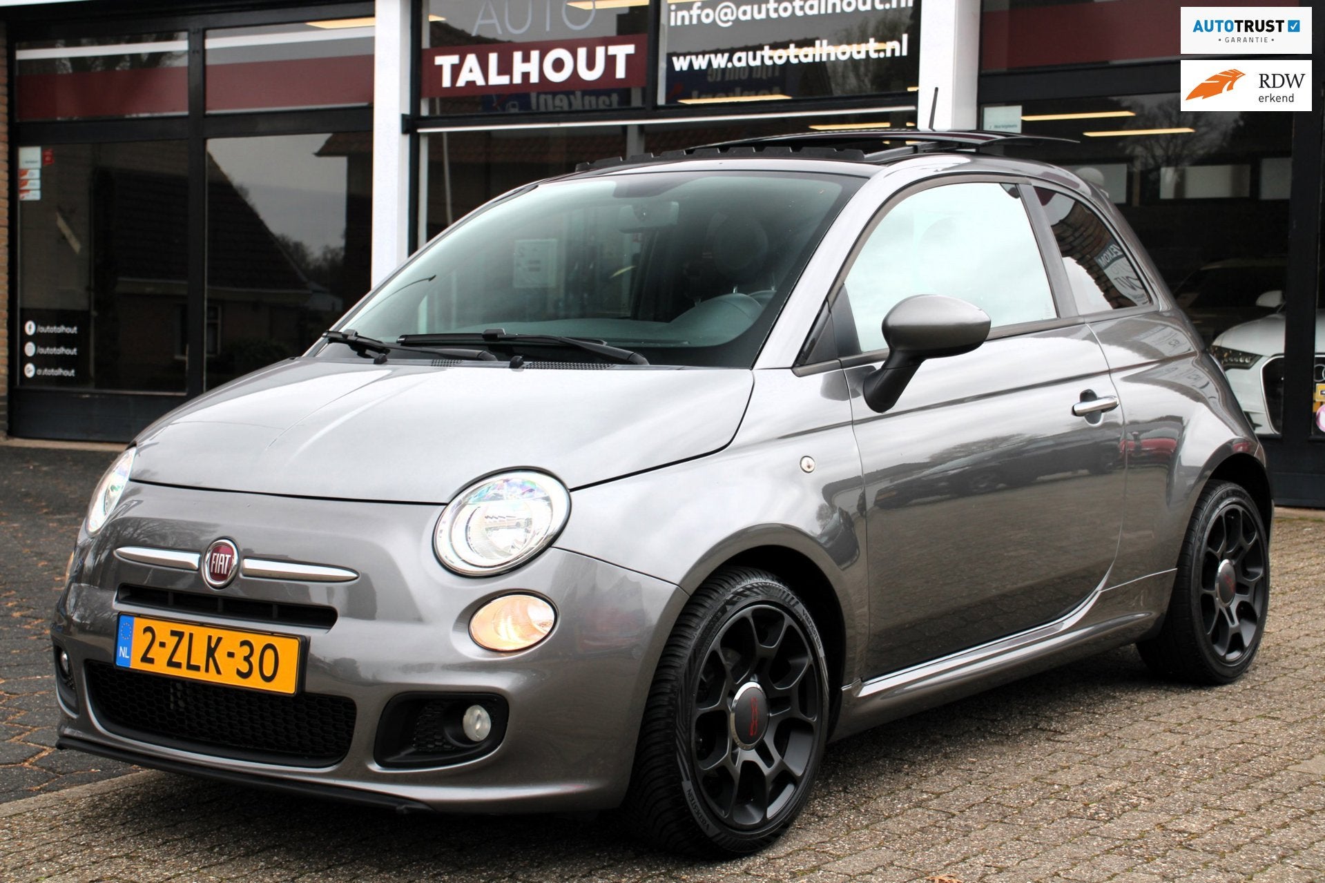 Fiat 500 0.9 TwinAir Lounge | PANORAMADAK, LEER, SPORT, ABAR, Auto's, Fiat, Voorwielaandrijving, Euro 5, 86 pk, Gebruikt