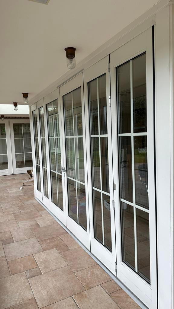 Solarlux vouwwand Harmonica deuren 242,5 x 430 cm, Doe-het-zelf en Verbouw, Deuren en Horren, Ophalen, Gebruikt, Buitendeur, Schuifdeur