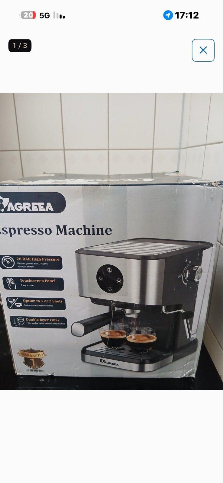 Koffie machein, Witgoed en Apparatuur, Ophalen of Verzenden, Zo goed als nieuw, Koffiemachine