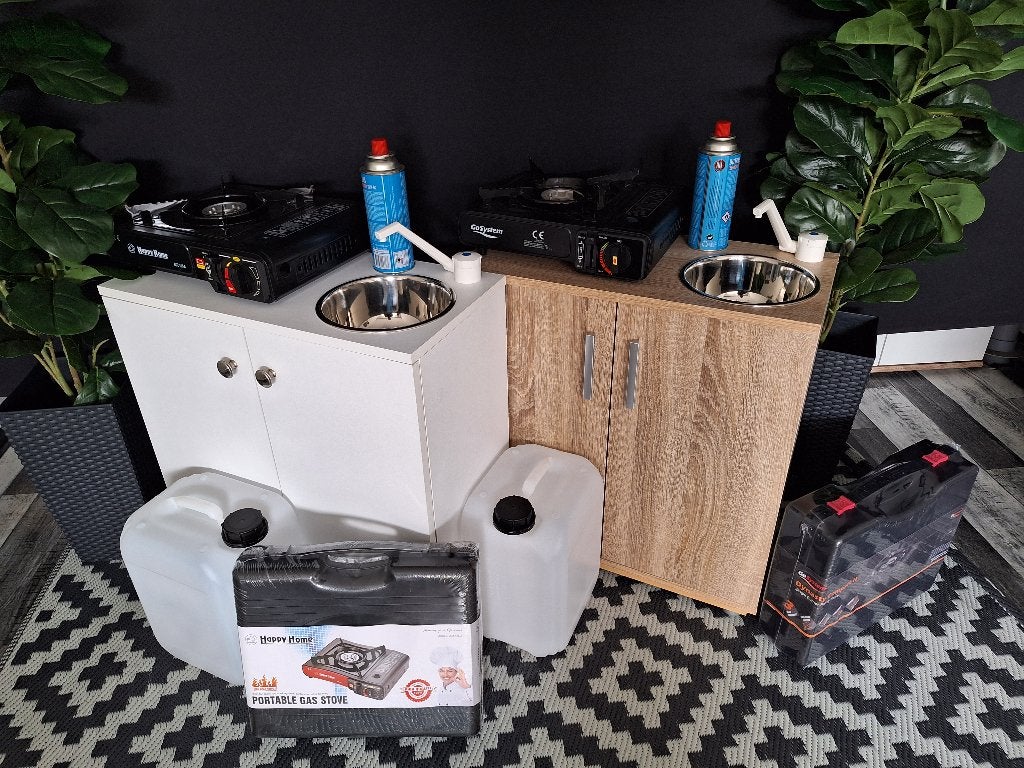 Compact Camper Keukenblokje Keukenblok 60 cm hoog, -, -, Nieuw, Ophalen of Verzenden