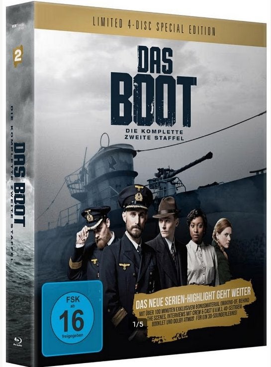 Das Boot-Seizoen 2 (BLU RAY SPECIAL BOX,ENGELS Ondertiteld!), Cd's en Dvd's, Blu-ray, Verzenden, Nieuw in verpakking, Tv en Series