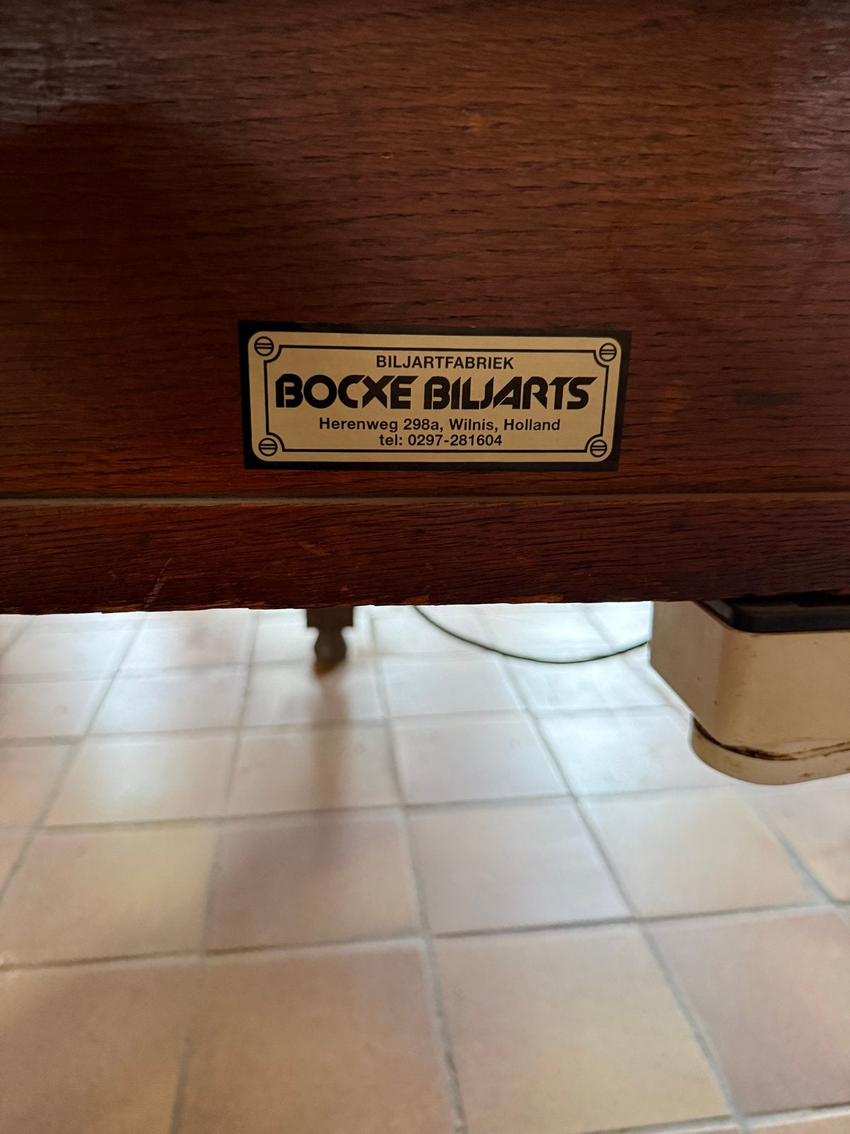 Mooi Biljart van Bocxe Biljarts inclusief accessoires, Sport en Fitness, Biljarten en Poolen, Ophalen of Verzenden, Gebruikt, Biljarttafel