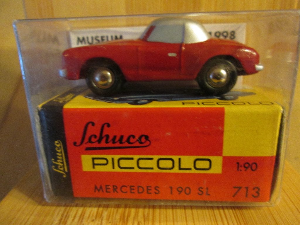 Mercedes Benz 190SL Museum Sinsheim Schuco Piccolo 1:90, Ophalen of Verzenden, Nieuw, Auto
