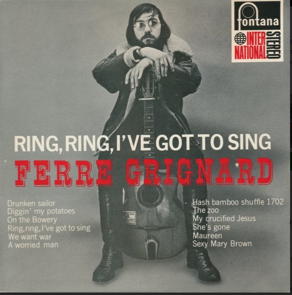 LP - Ferre Grignard ‎– Ring, Ring, I've Got To Sing, LP, Gebruikt, Ophalen of Verzenden, 12 inch