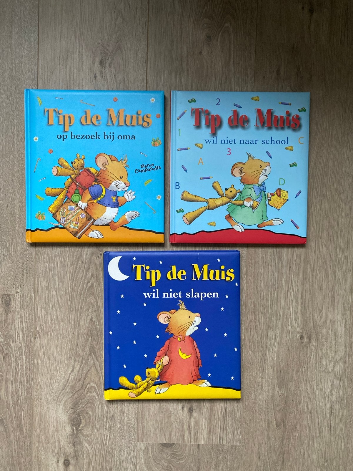 3x Tip de Muis boeken: op bezoek, naar school, slapen, Fictie algemeen, Jongen of Meisje, Ophalen of Verzenden, Zo goed als nieuw