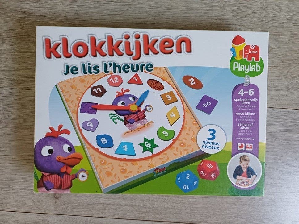 Spel Leren klokkijken, Ophalen of Verzenden, Zo goed als nieuw, Ontdekken