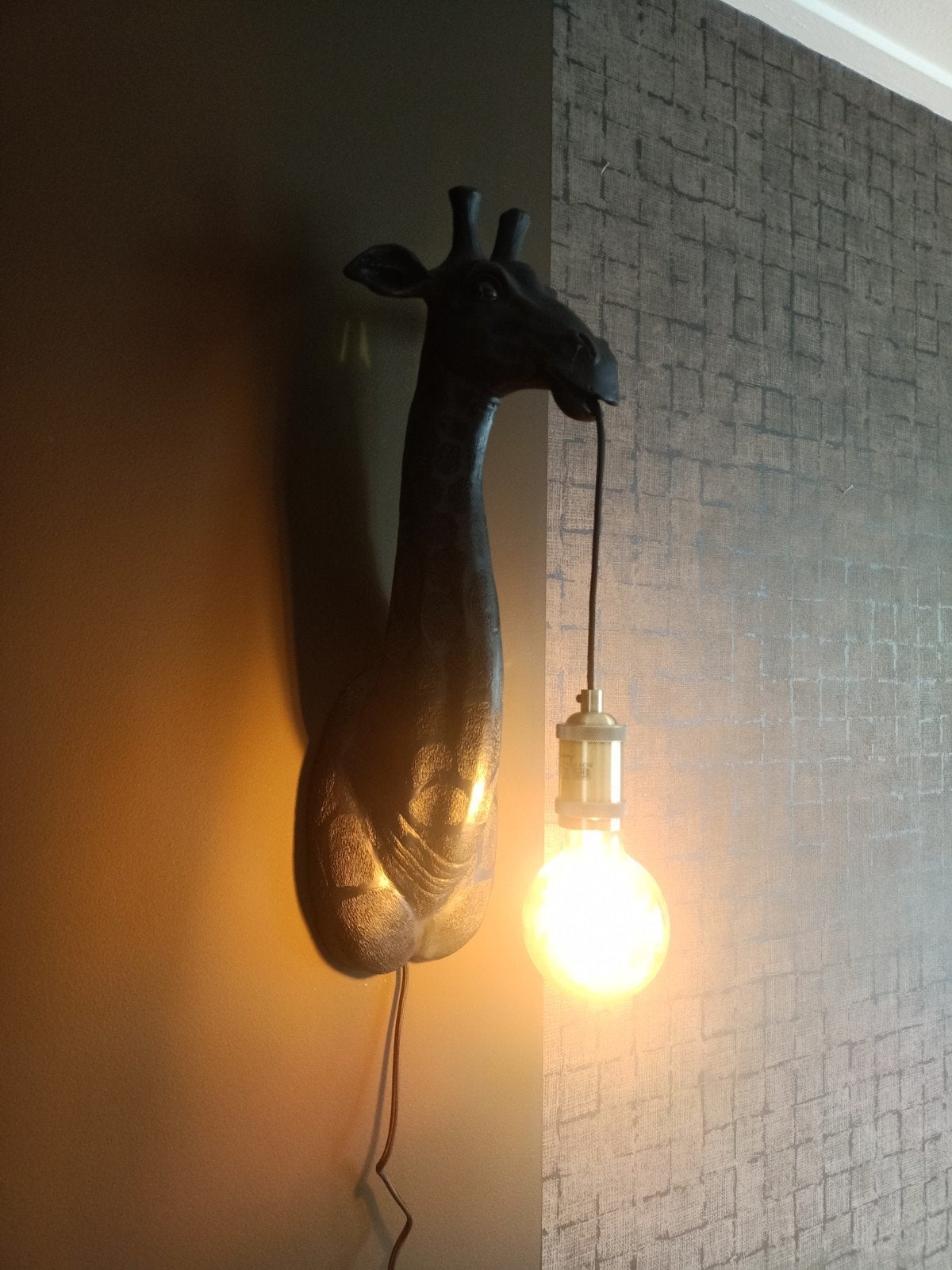 hanglamp Giraffe | Light&Living | zwart | dierenlamp, Ophalen, Kunststof, Gebruikt, Zwart