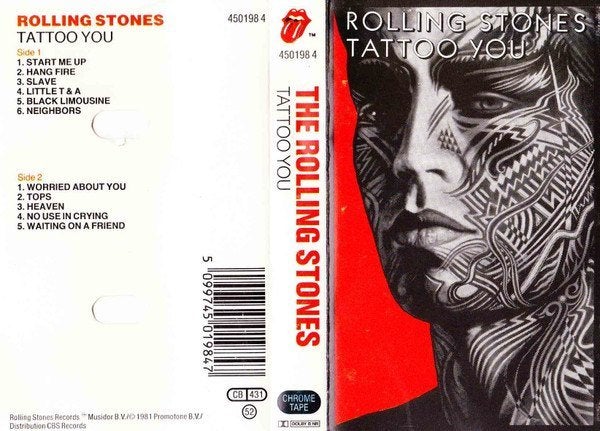 Cassette Rolling Stones Tattoo You Rock, Gebruikt, 1 bandje, Ophalen of Verzenden, Origineel