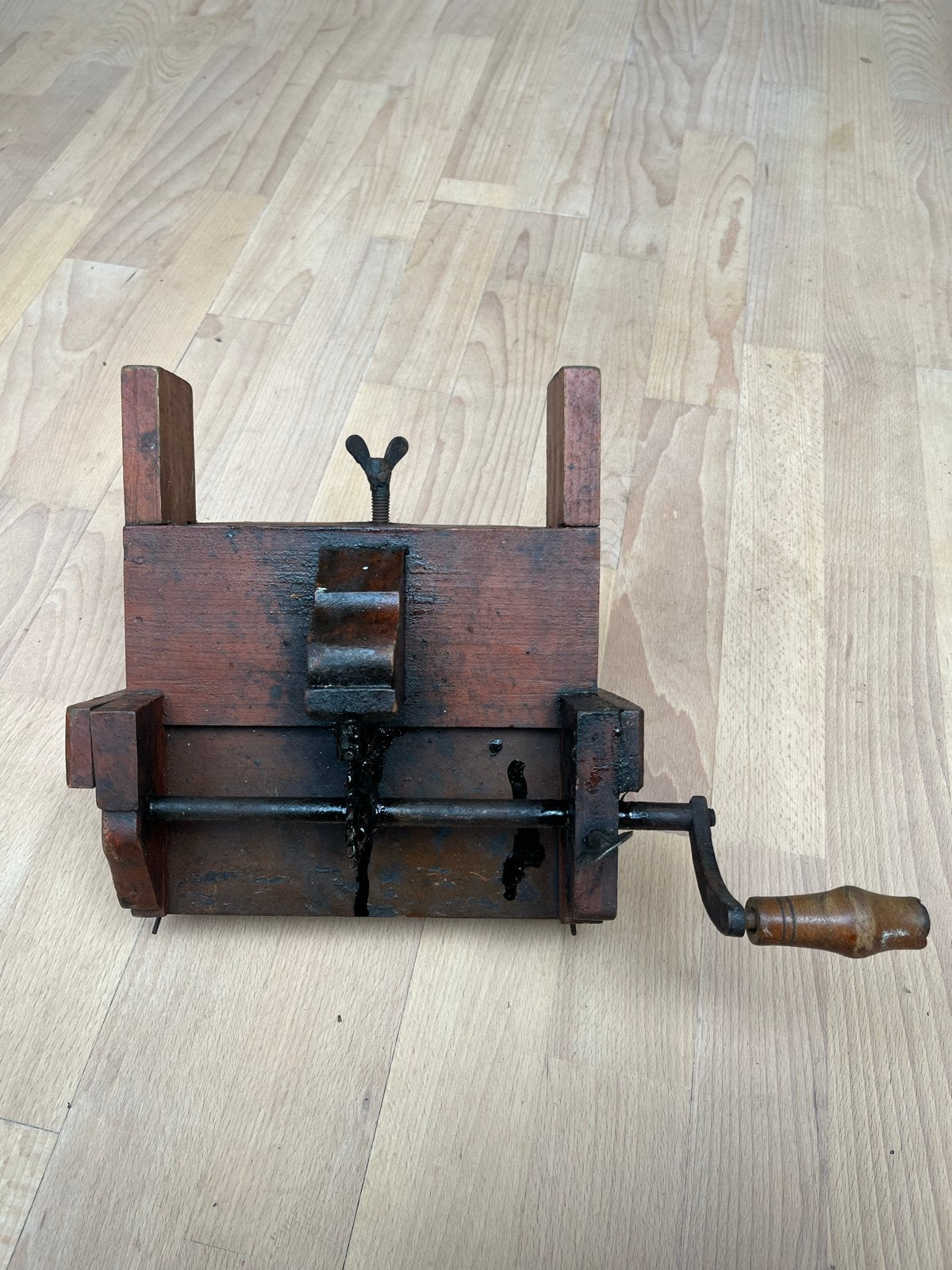 Antieke handbediende snijboonmolen, Antiek en Kunst, Ophalen