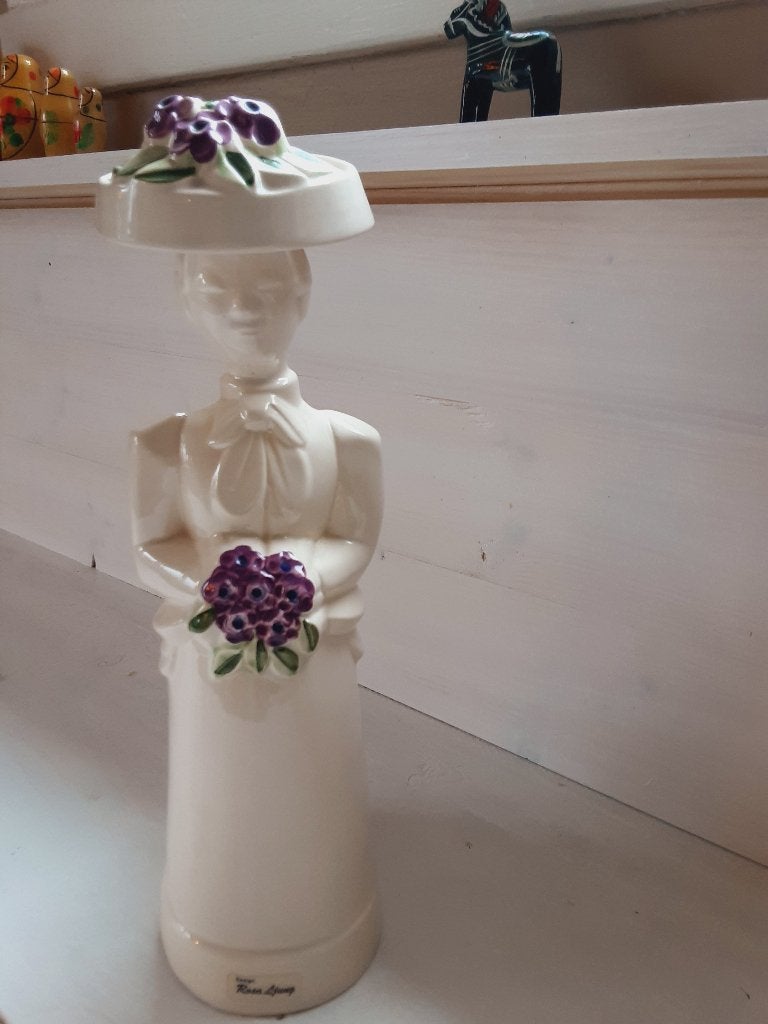 Zweedse Vintage Rosa Ljung keramisch beeld, Ophalen, Handgemaakt, Art deco, 20 - 50 cm