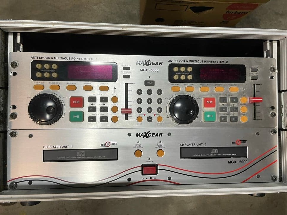 MaxGear MGX-5000 DJ cd-set met Anti-Shock systeem, Ophalen, Gebruikt, Dj-set, Overige merken