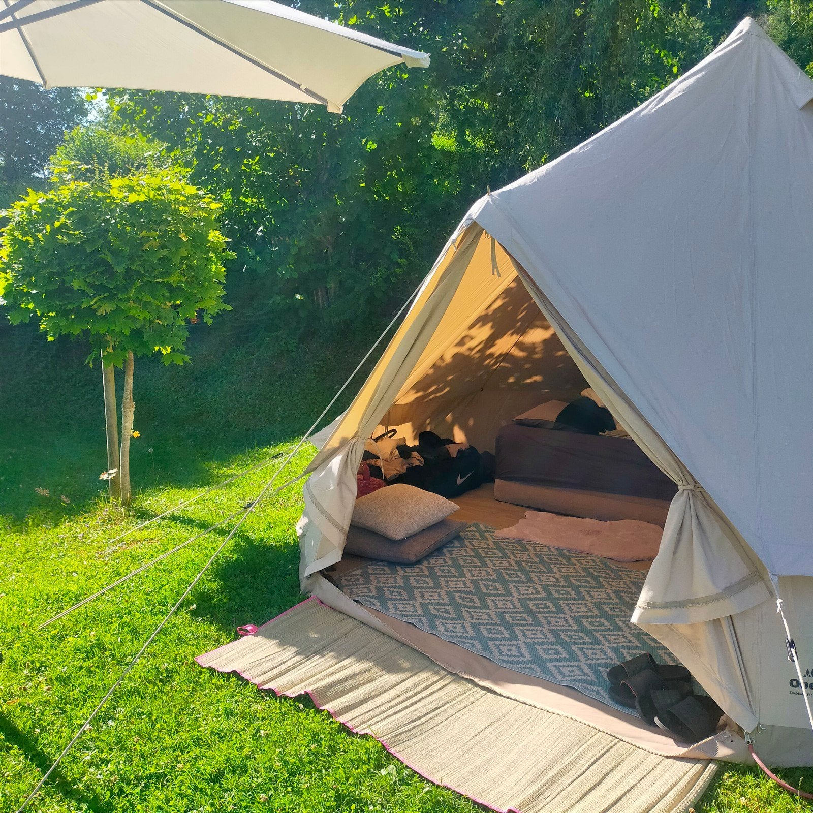 Obelink Sahara Bell tent Deluxe 400 cm - Katoenen Bell Tent, Ophalen, Gebruikt, Tot en met 6