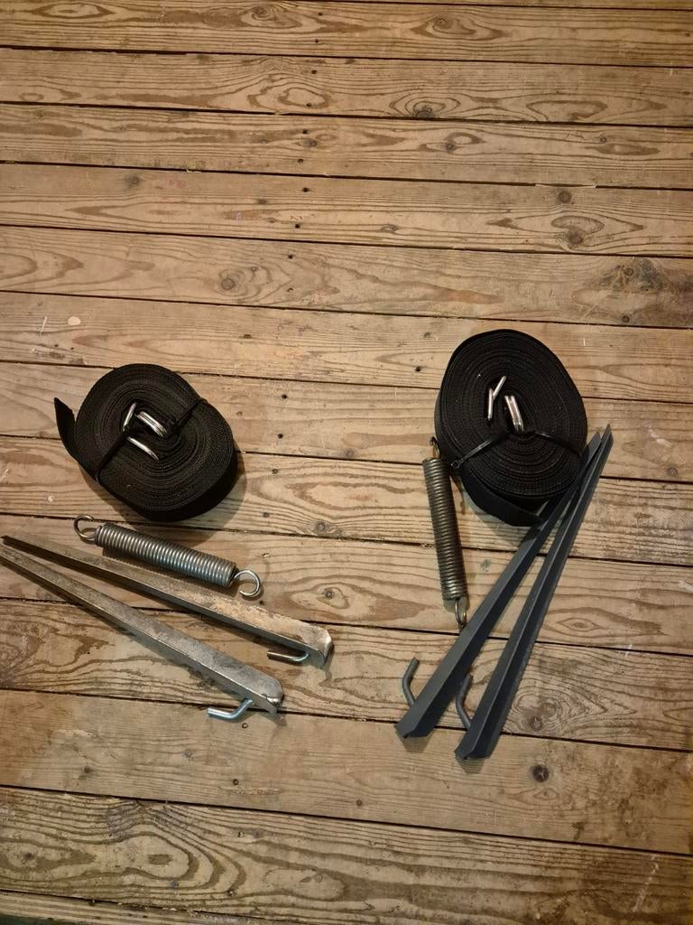 2 sets stormbanden voor een caravan. €7,50 per set., Ophalen of Verzenden, Gebruikt