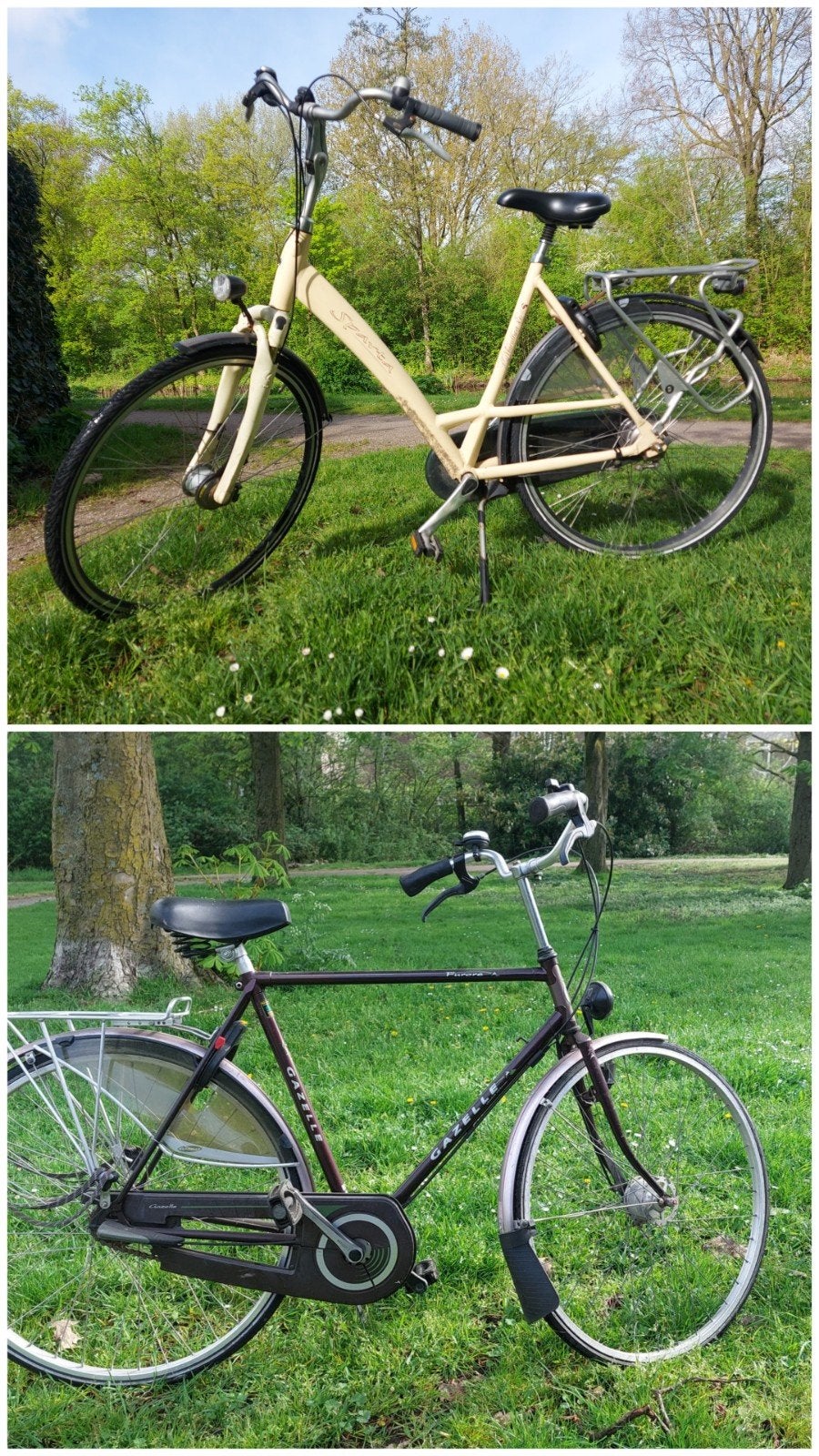 2 fietsen voor de klusliefhebber !, Fietsen en Brommers, Fietsen | Dames | Damesfietsen, Ophalen, Gebruikt, Gazelle