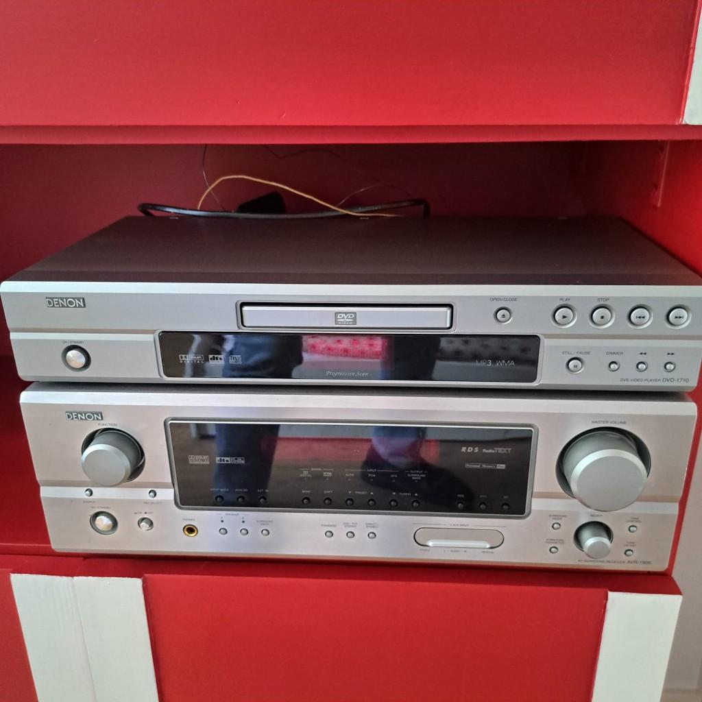 Tuner/cd/dvd merk Denon zilverkleurig, Ophalen of Verzenden, Zo goed als nieuw