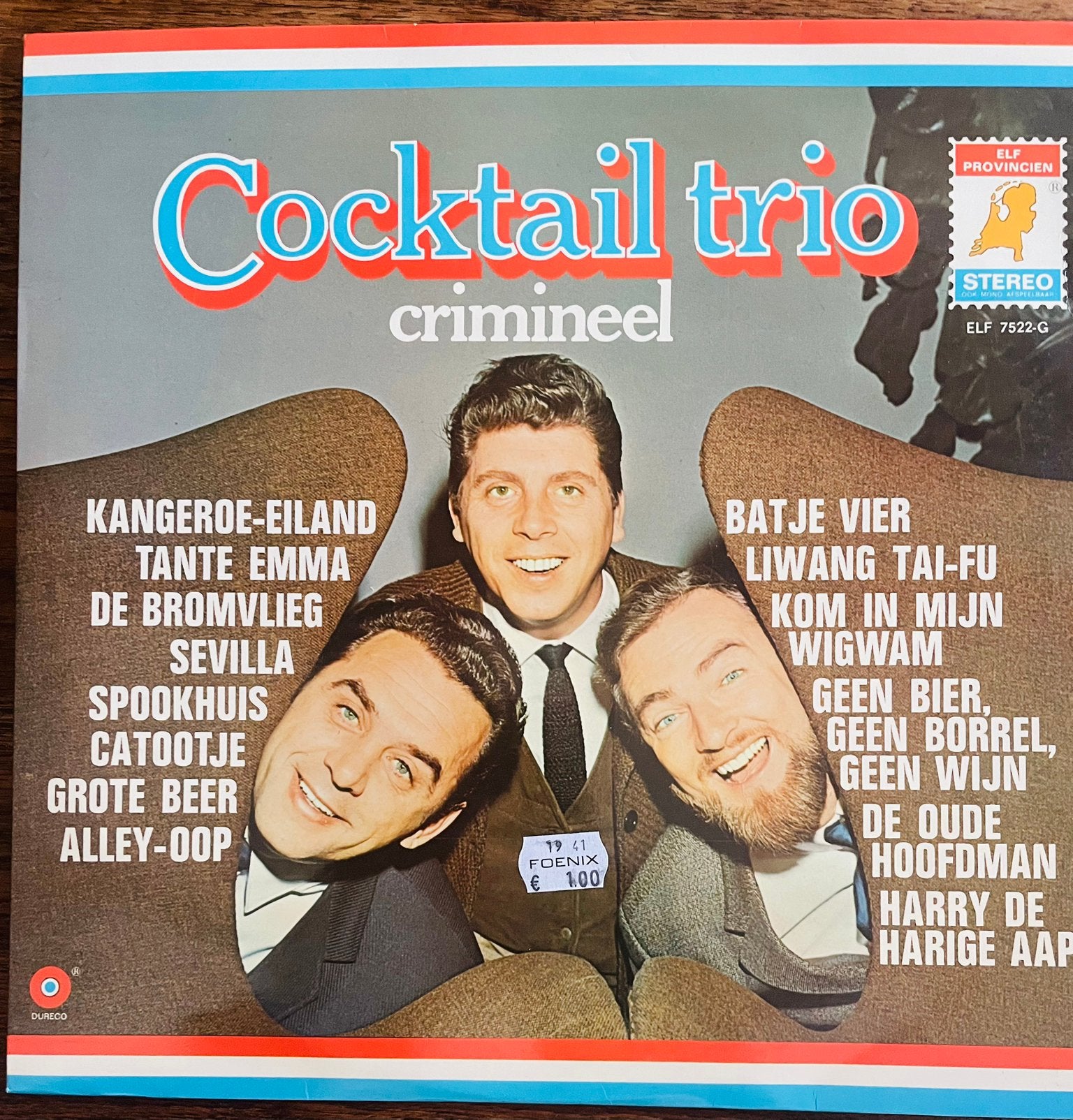 Lp Cocktail Trio Crimineel op elf provinciën uitgave, LP, Speciale editie, Ophalen of Verzenden, Zo goed als nieuw