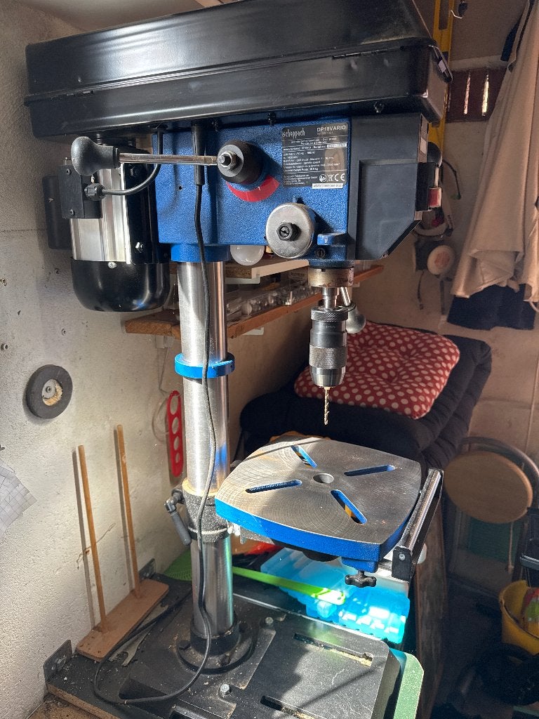 Scheppach DP18Vario Kolomboormachine - Zo goed als nieuw, Doe-het-zelf en Verbouw, Gereedschap | Boormachines, Ophalen, Variabele snelheid