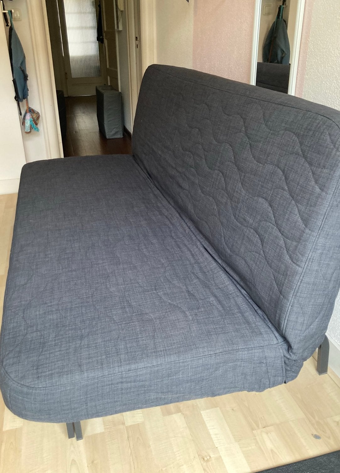 Nyhamn slaapbank met binnenvering matras, Ophalen, Tweepersoons, 140 cm, Zo goed als nieuw