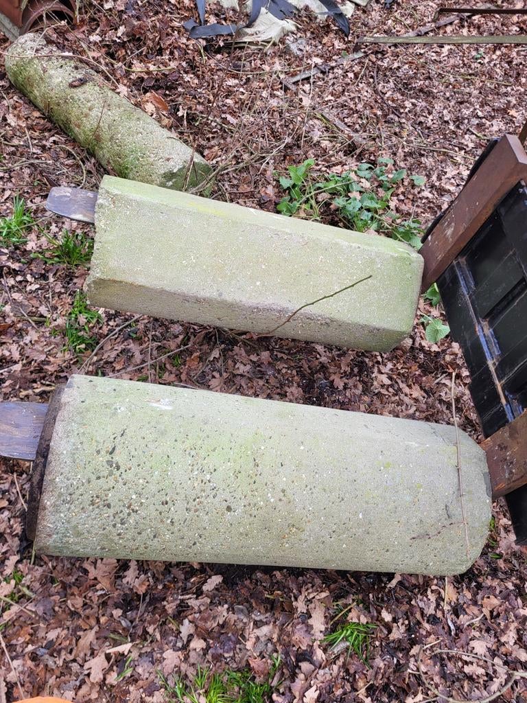 6 betonnen duikelementen / rioolbuizen, Doe-het-zelf en Verbouw, Buizen en Afvoer, Ophalen, Minder dan 2 meter, 80 mm of meer
