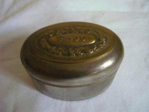 Oud thee blikje, trommeltje, Ophalen of Verzenden