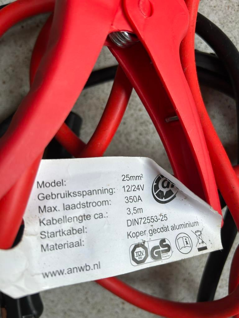 ANWB startkabels met lampjes, Auto-onderdelen, Ophalen of Verzenden, Gebruikt, Universele onderdelen