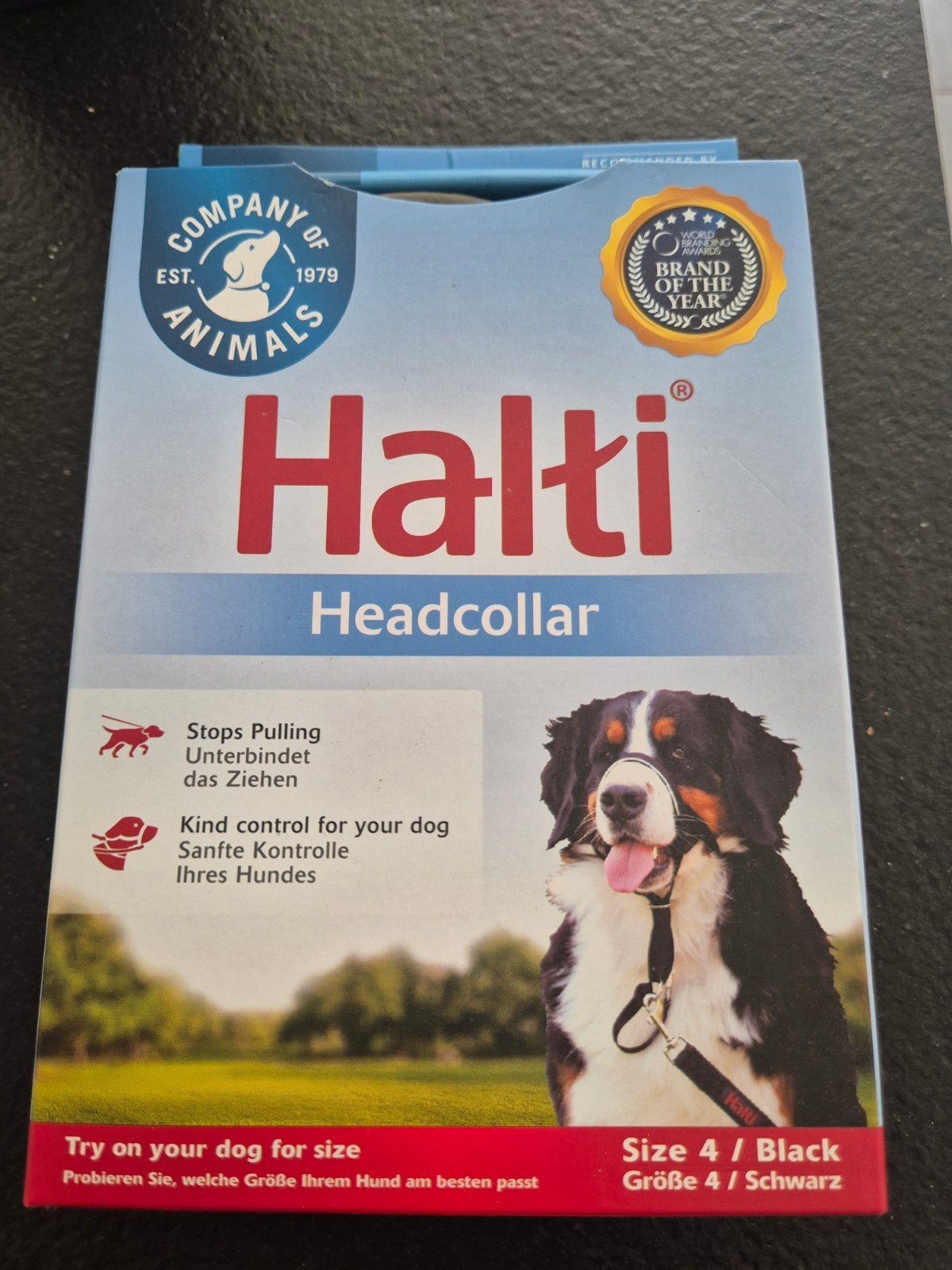 Halti nummer 4 zgan! hondenriem, zwart., Ophalen of Verzenden, Zo goed als nieuw, Hondenriem