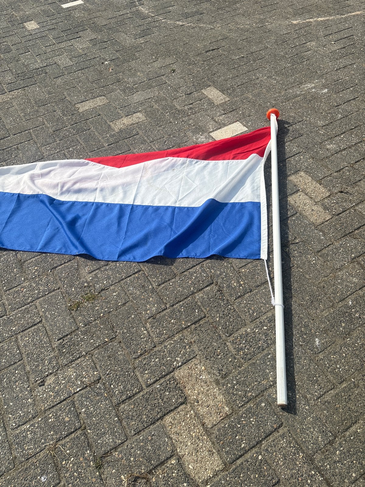 Vlagestok met vlag, Diversen, Vlaggen en Wimpels, Ophalen of Verzenden