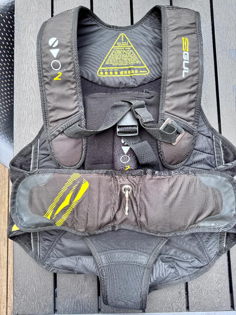 Gul trapezebroek zeilen, Watersport en Boten, Watersportkleding, Gebruikt, Heer, Overige typen, Ophalen of Verzenden