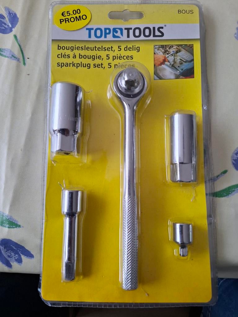TOP TOOLS Bougiesleutelset, 5-delig, Ophalen of Verzenden