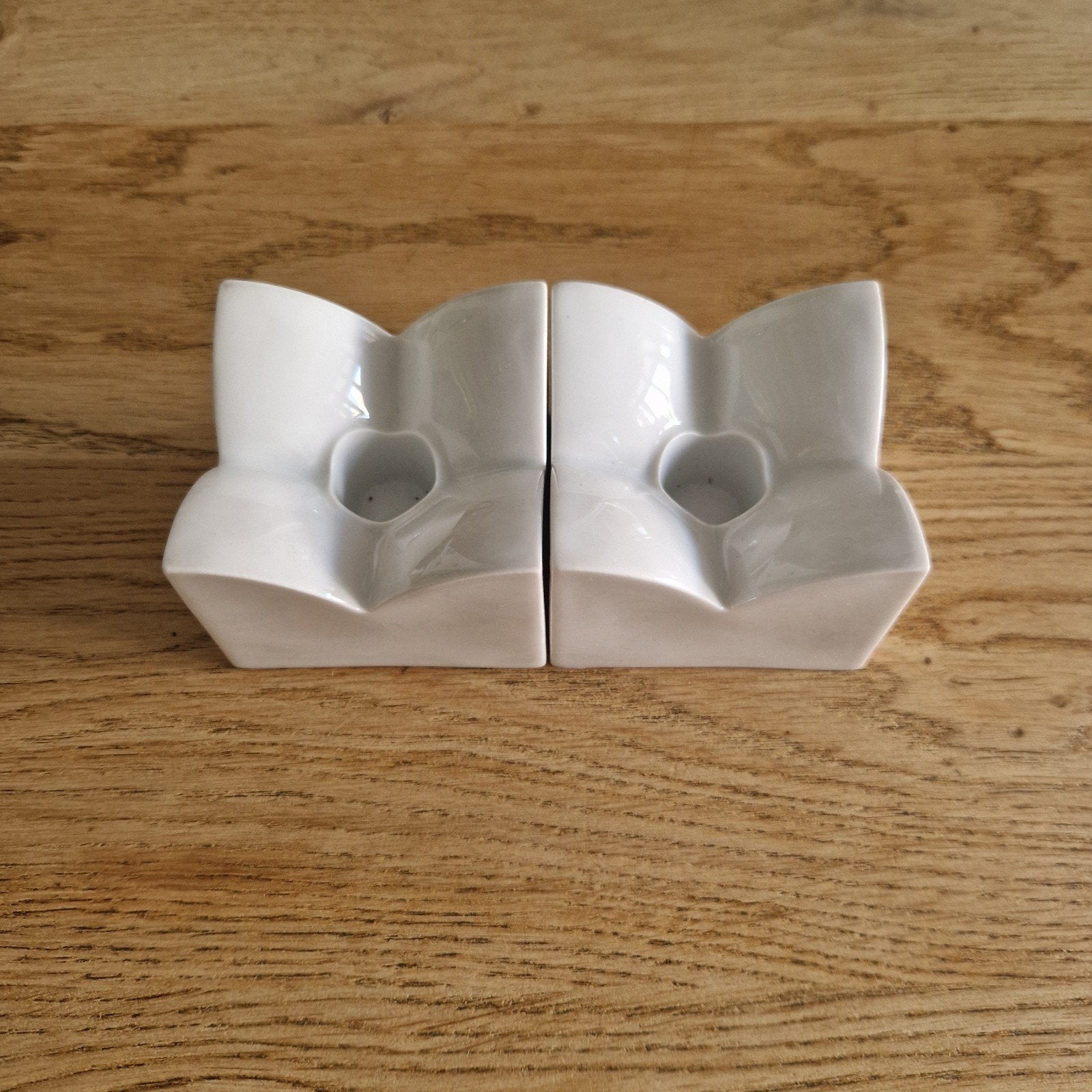 Arzberg Corso kandelaars (set van 2), Gebruikt, Ophalen of Verzenden, 5 cm, Wit
