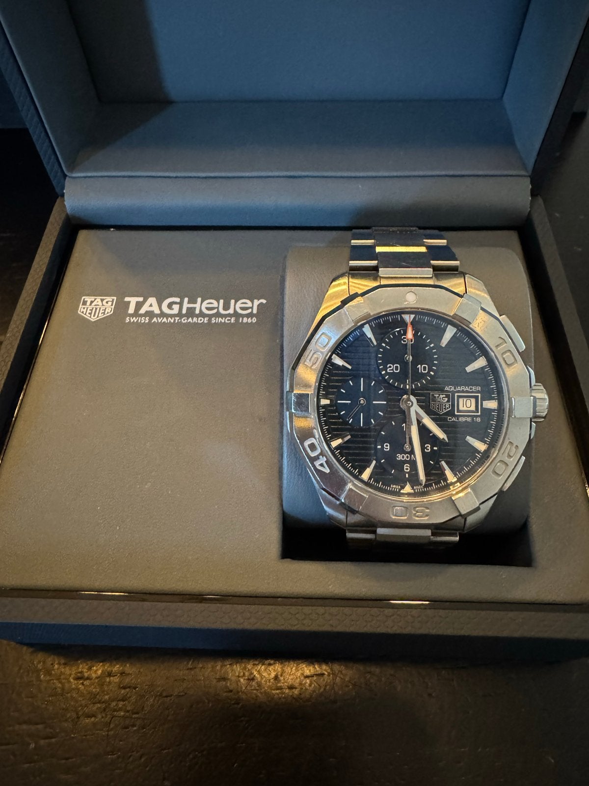 TAG Heuer Aquaracer CAY2112 Calibre 16 Full Set, Staal, Polshorloge, Ophalen of Verzenden, Zo goed als nieuw