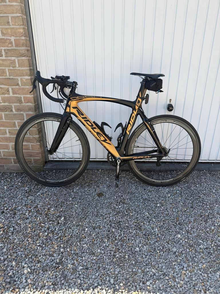Ridley Noah Racefiets  M - Carbon, , Zwart/Goud, 28 inch, Gebruikt, Carbon, Meer dan 20 versnellingen