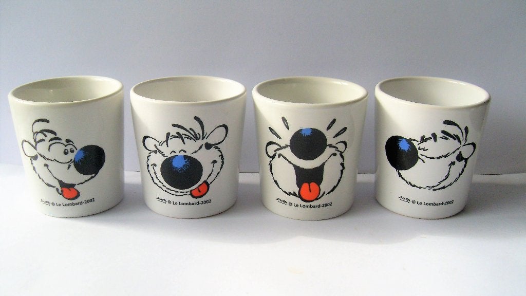Dommel 4 Eierdopjes 2002 Compleet!, Verzamelen, Ophalen of Verzenden, Overige figuren, Zo goed als nieuw, Gebruiksvoorwerp