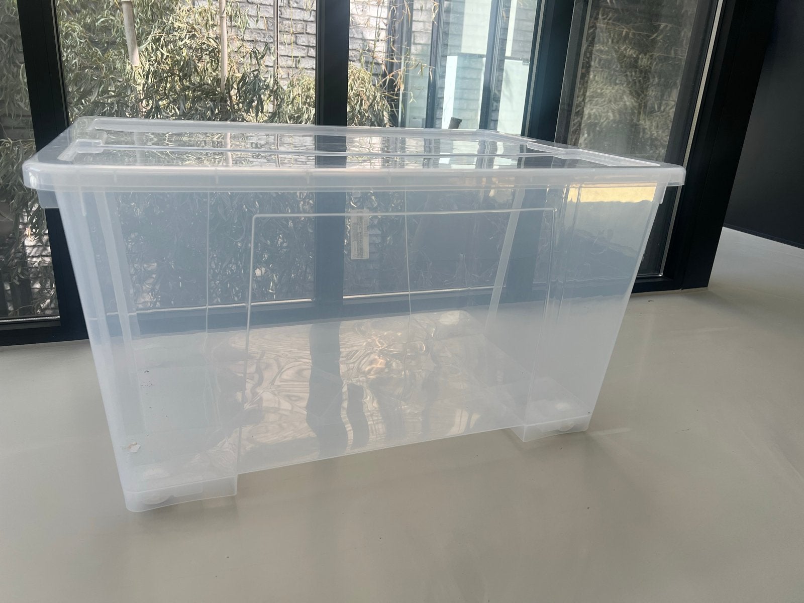 6x IKEA Samla opbergbakken met deksel en wielen, Ophalen, Zo goed als nieuw, Minder dan 40 cm, Minder dan 35 cm