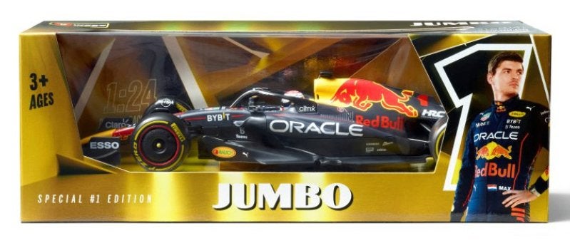 Mint Jumbo Max Verstappen 2022 te koop., Hobby en Vrije tijd, Modelauto's | 1:24, Ophalen of Verzenden, Nieuw, Auto, Bburago
