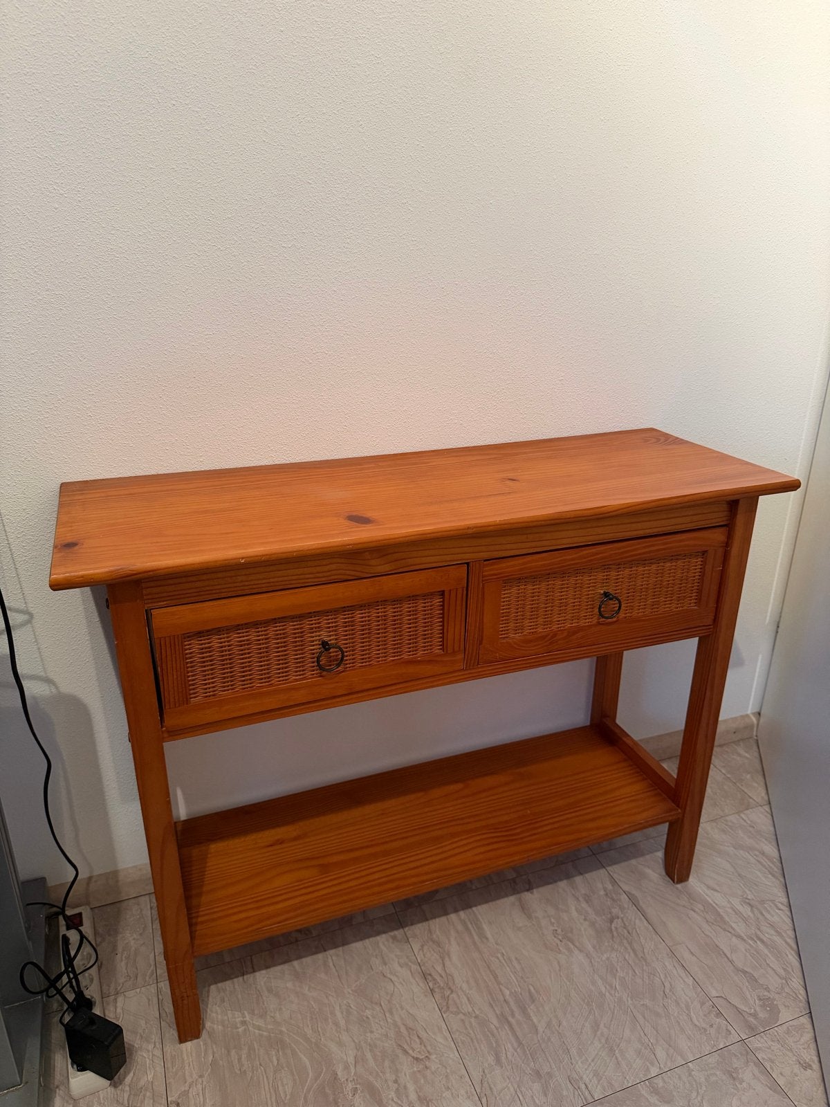 Houten sidetable/haltafel met lades - Moet snel weg!, Huis en Inrichting, Tafels | Sidetables, Ophalen, Gebruikt, 50 tot 100 cm