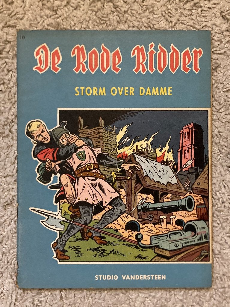 De Rode Ridder - Storm over Damme - Nr. 10 - 1e druk, 1962, Boeken, Eén stripboek, Ophalen of Verzenden, Gelezen