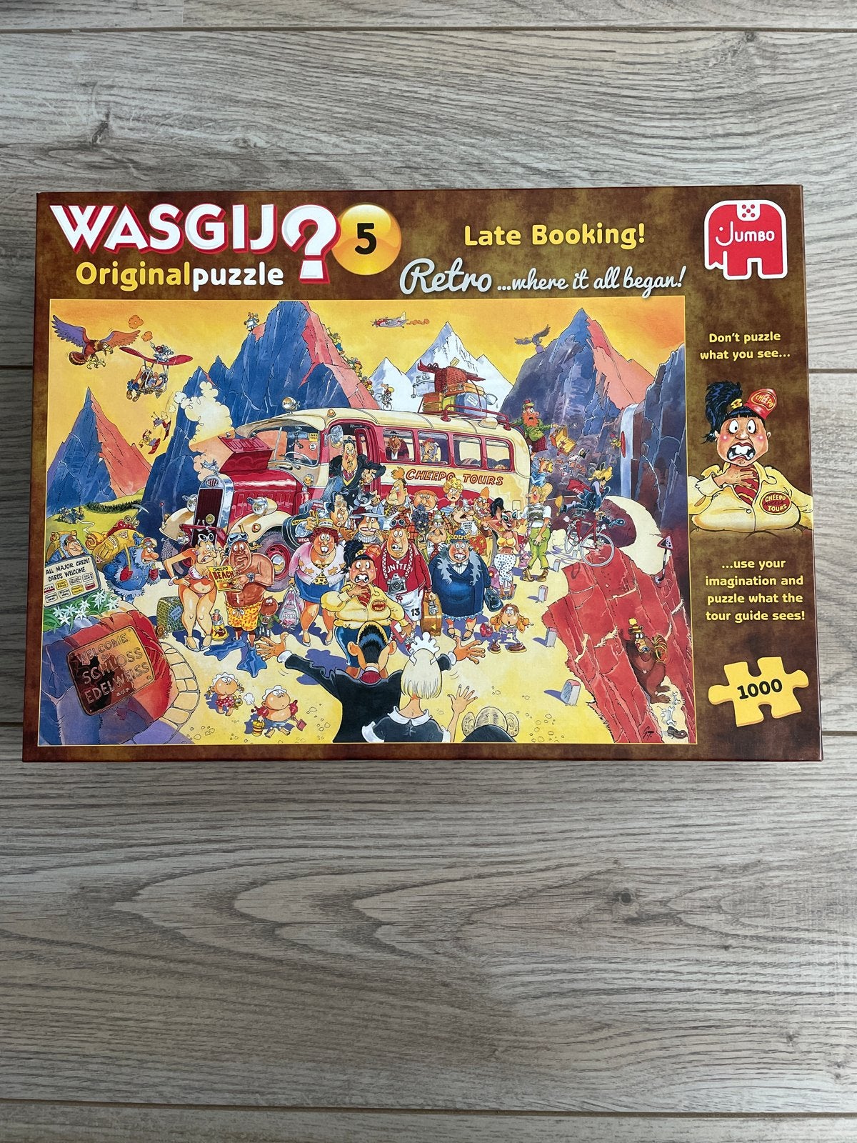 Wasgij Original 5 Retro - Late Booking! Legpuzzel 1000 stukj, Ophalen of Verzenden, 500 t/m 1500 stukjes, Nieuw, Legpuzzel