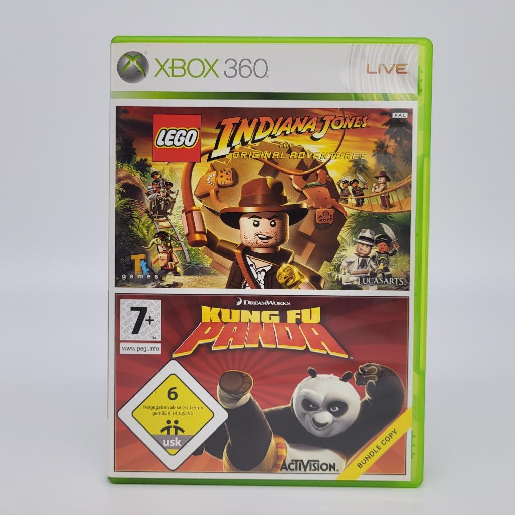 LEGO Indiana Jones & Kung Fu Panda - XBOX 360 - PAL VGC, Avontuur en Actie, Gebruikt, 2 spelers, Ophalen of Verzenden