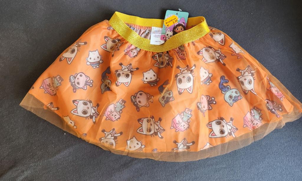 Oranje tutu Gabbys Dollhouse 104-110 NIEUW, Kinderen en Baby's, Kinderkleding | Maat 104, Ophalen of Verzenden, Nieuw, Meisje
