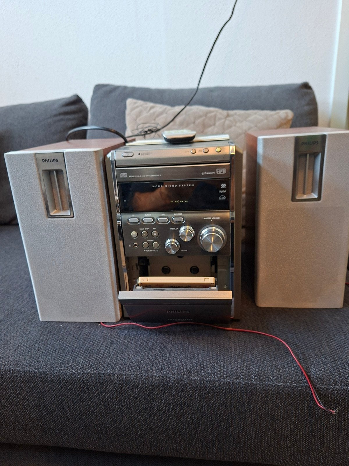 Philips Micro Systeem: Radio, Cassette & CD Speler (MP3-CD), Audio, Tv en Foto, Stereo-sets, Ophalen, Gebruikt, Cassettedeck, Philips