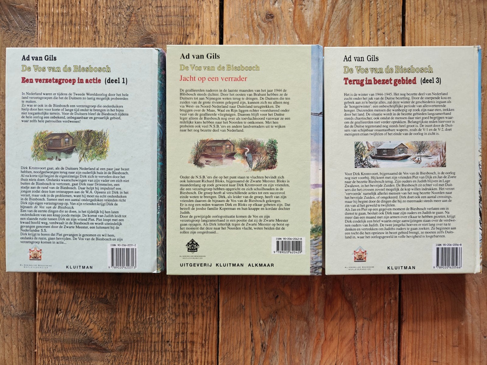 3 Delige serie: De vos van de Biesbosch., Boeken, Ophalen of Verzenden, Zo goed als nieuw