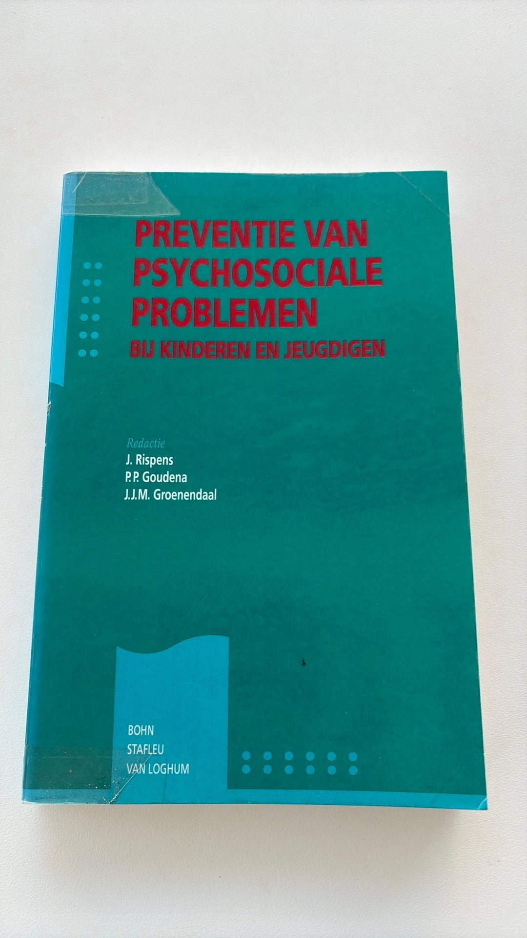 Preventie van psychosociale problemen bij kinderen en jeugdi, Ophalen of Verzenden, Gelezen