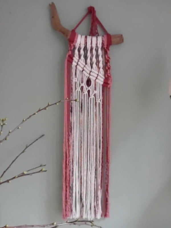 Macrame wandhanger / wandkleed / muurdecoratie, Huis en Inrichting, Nieuw, Ophalen of Verzenden, Natuurlijk materiaal, 75 cm