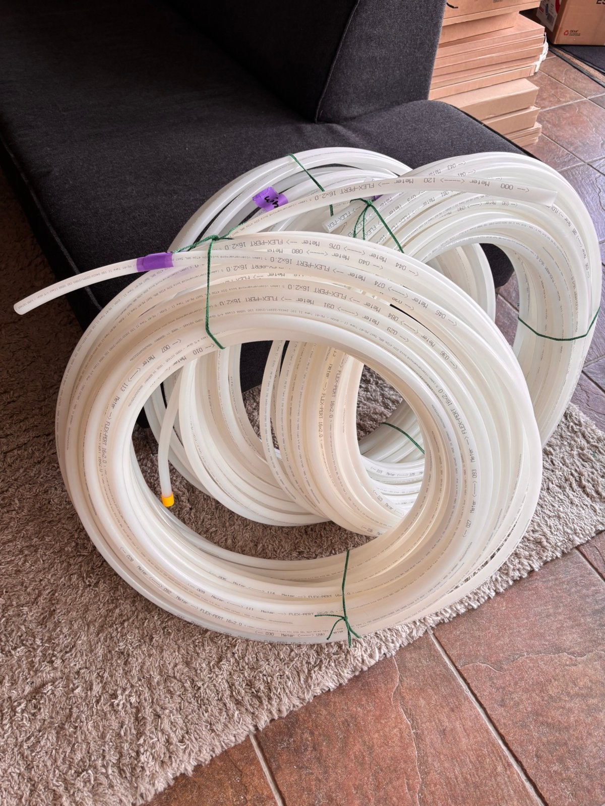 Flex-Expert vloerverwarmingsbuis 16x2 mm | 140 meter | nieuw, Doe-het-zelf en Verbouw, Ophalen, Overige materialen, 6 meter of meer