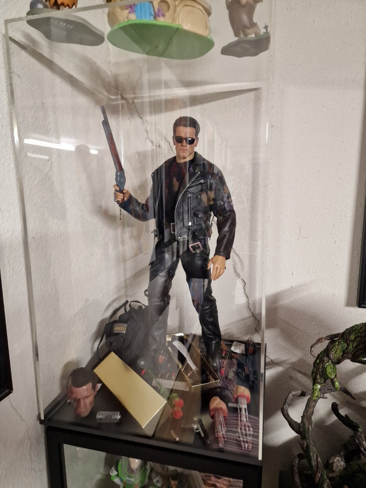 Enterbay Terminator + Extra's,T-800,Terminator 2,sideshow., Verzamelen, Verzenden, Zo goed als nieuw