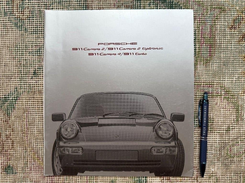 Brochure folder Porsche 911 coupe model 964 1990 nieuw, Porsche, Nieuw, Ophalen of Verzenden, Porsche