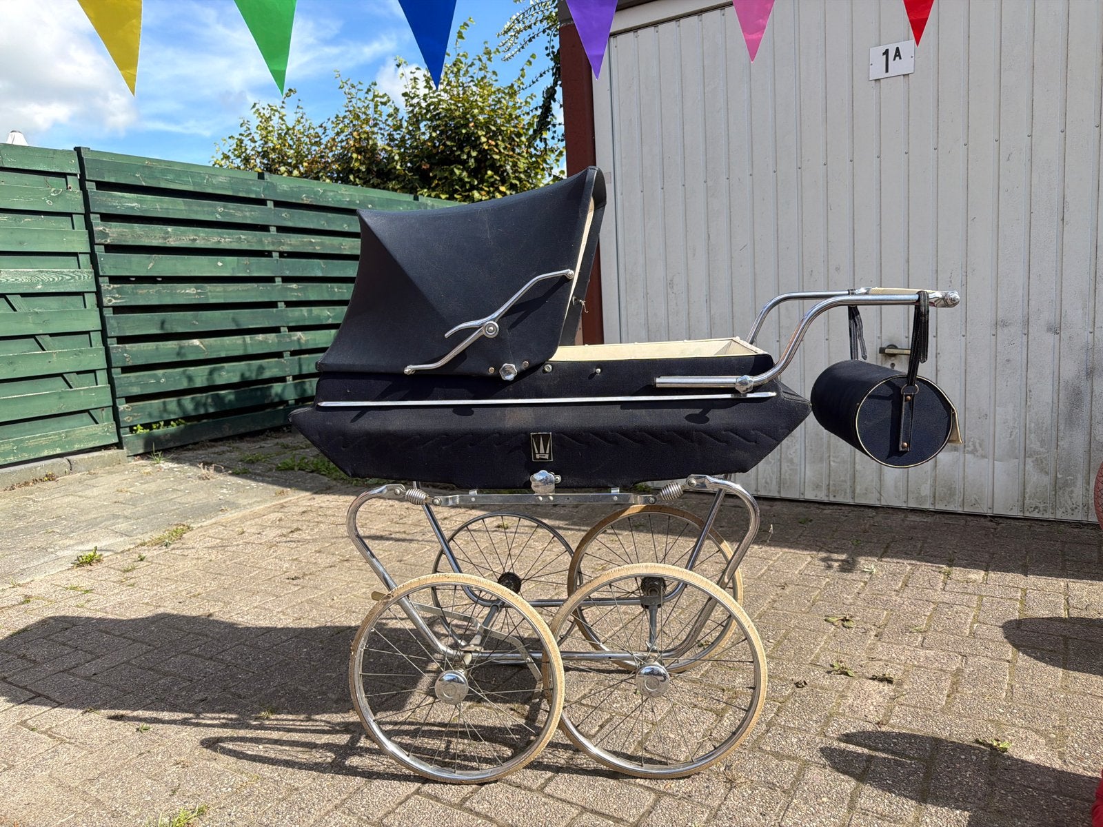 Vintage kinderwagen - Klassieke stijl, Gebruikt, Met reiswieg, Ophalen, Kinderwagen